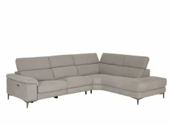 Hoeksalon Cell 295x232cm - stof - grijs met relax