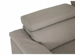 Hoeksalon Cell 295x232cm - stof - grijs met relax