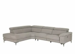Hoeksalon Cell 295x232cm - stof - grijs met relax