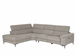 Hoeksalon Cell 295x232cm - stof - grijs met relax