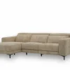Hoeksalon Cine 277x168cm - stof - taupe
