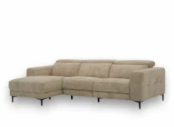 Hoeksalon Cine 277x168cm - stof - taupe