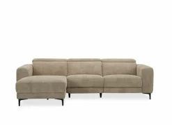 Hoeksalon Cine 277x168cm - stof - taupe