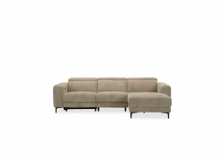 Hoeksalon Cine 277x168cm - stof - taupe met relax
