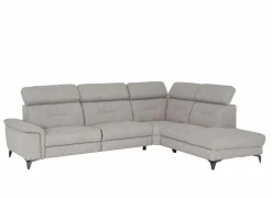 Hoeksalon Cosa  295x229cm - stof - grijs