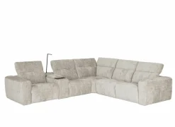 Hoeksalon Crow 334x301cm - stof - turtledove