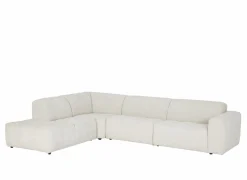 Hoeksalon Daegu  334x238cm - stof - ecru