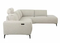 Hoeksalon Dante 274x226cm - stof - beige