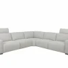 Hoeksalon Delta 300x300cm - stof - grijs met relax