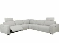 Hoeksalon Delta 300x300cm - stof - grijs met relax