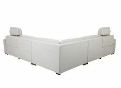 Hoeksalon Delta 300x300cm - stof - grijs met relax