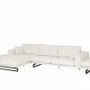 Hoeksalon Divan 393x197cm - stof - lichtbeige