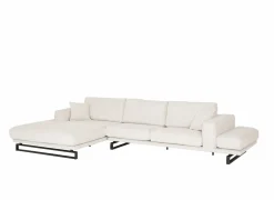Hoeksalon Divan 393x197cm - stof - lichtbeige