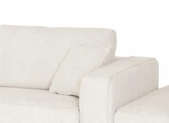 Hoeksalon Divan 393x197cm - stof - lichtbeige