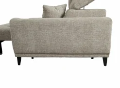 Hoeksalon Dragor 296x179cm - stof - grijs met bedfunctie