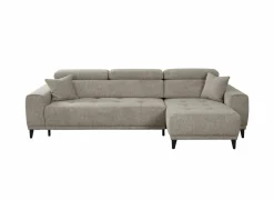 Hoeksalon Dragor 296x179cm - stof - grijs