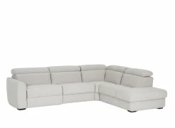 Hoeksalon Dreamer 305x260cm - stof - wit met relax