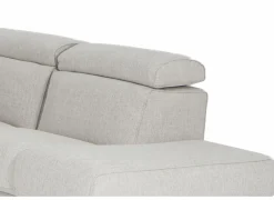 Hoeksalon Dreamer 305x260cm - stof - wit met relax