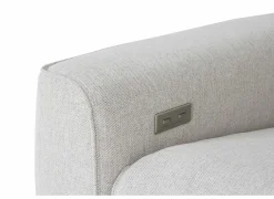 Hoeksalon Dreamer 305x260cm - stof - wit met relax