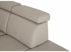 Hoeksalon Durham 304x230cm - stof - lichtgrijs met relax