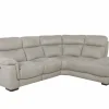 Hoeksalon Elton 250x215cm - stof - dove grey met relax & zachte zit