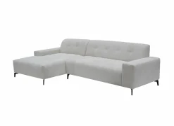 Hoeksalon Elva 292x152cm - stof - greige