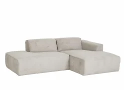 Hoeksalon Enjoy 229x161 - stof - beige