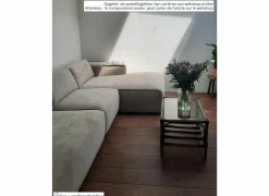 Hoeksalon Enjoy 307x161cm - stof - beige