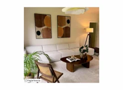 Hoeksalon Enjoy 307x161cm - stof - beige