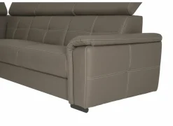 Hoeksalon Erba 376x291cm - stof - donkergrijs met relax