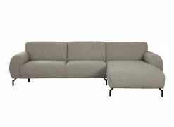 Hoeksalon Eron 331x182cm - stof - taupe