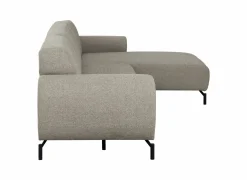 Hoeksalon Eron 331x182cm - stof - taupe