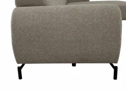 Hoeksalon Eron 331x182cm - stof - taupe