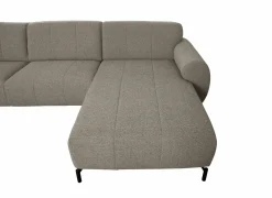 Hoeksalon Eron 331x182cm - stof - taupe