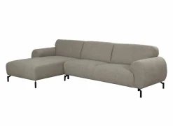 Hoeksalon Eron 331x182cm - stof - taupe