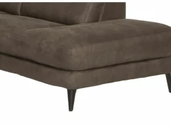 Hoeksalon Flow 287x238cm - stof - grijs met relax