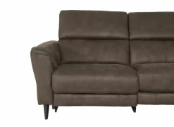 Hoeksalon Flow 287x238cm - stof - grijs met relax