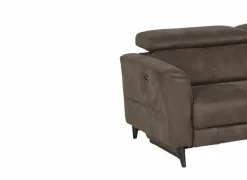 Hoeksalon Flow 287x238cm - stof - grijs met relax