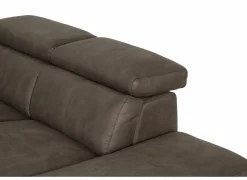 Hoeksalon Flow 287x238cm - stof - grijs