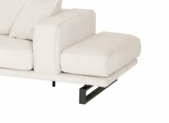 Hoeksalon Helio 393x197cm - stof - lichtbeige
