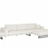 Hoeksalon Helio 393x197cm - stof - lichtbeige