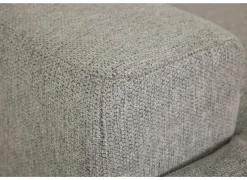 Hoeksalon Ibero 374x283cm - stof - grijs met zitdiepteverstelling