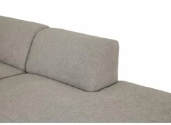 Hoeksalon Ibero  374x283cm - stof - grijs