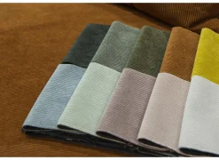 Hoeksalon Indigo 278x155cm - stof - bruin