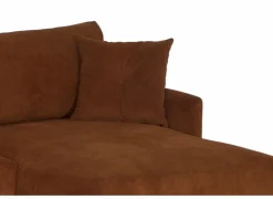 Hoeksalon Indigo 278x155cm - stof - bruin