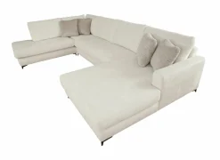 Hoeksalon Izmir 378x230cm - stof - greige