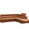 Hoeksalon Jet 295x255cm - stof - cognac