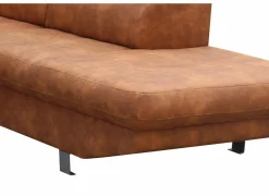 Hoeksalon Jet 295x255cm - stof - cognac