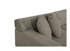 Hoeksalon Kent 390x230cm - stof - grijs