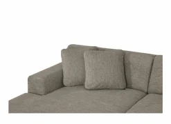 Hoeksalon Kent 390x230cm - stof - grijs